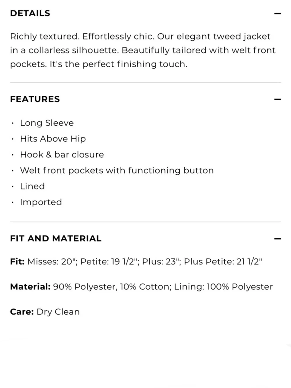 TALBOTS NWT 12 Collarless Tweed Jacket • Classic Business Casual Office Preppy - Picture 8 of 14